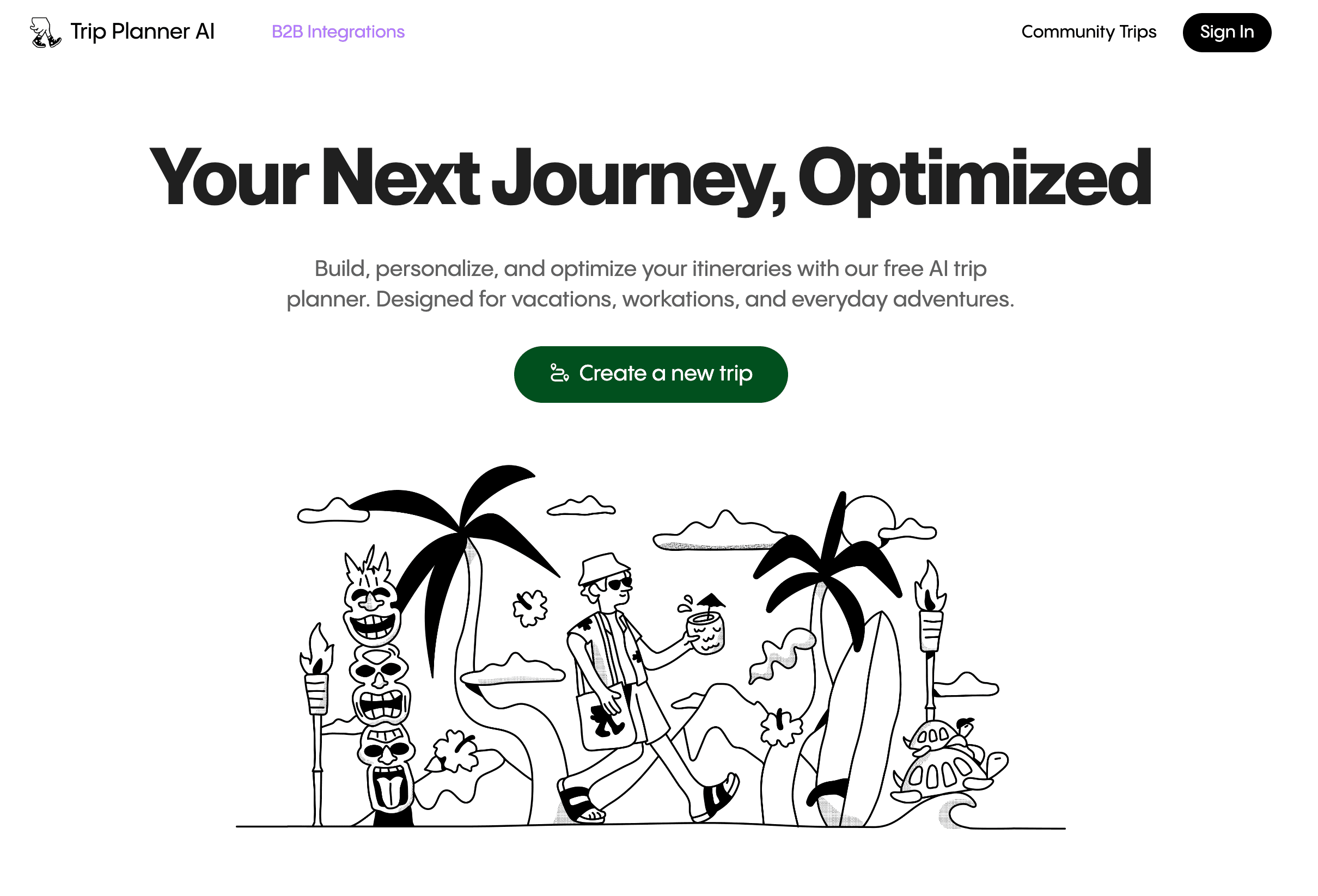 Trip Planner AIのスクリーンショット