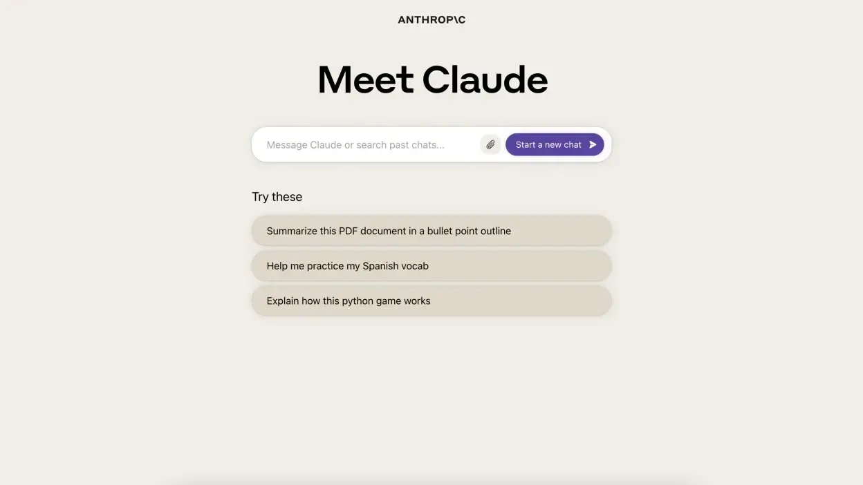 Claude AIのスクリーンショット